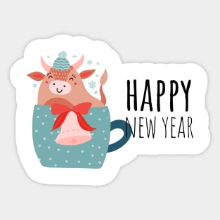 Happy New Year Sticker